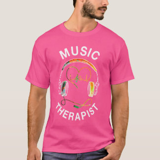 T-shirt Famille Musicherapist Design Music Notes