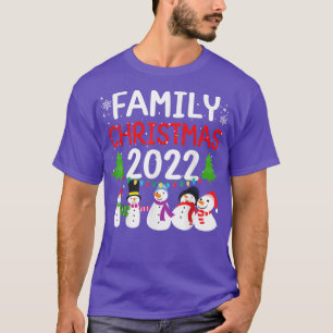 T-shirt Famille Noël 2022, Noël Vacances Famille P