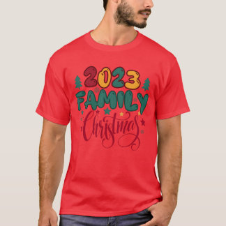 T-shirt FAMILLE NOËL 2023 fille