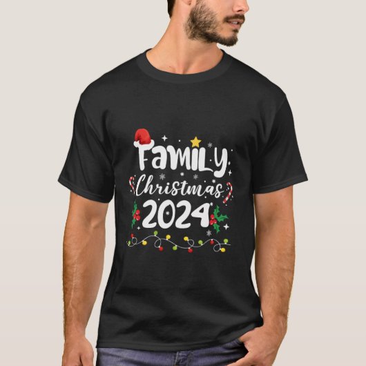 T-shirt famille Noël 2024 Funny Matching Xmas (Devant)