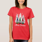 T-shirt Famille Noël Drôle Gnomes (Devant)