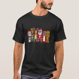 T-shirt Famille noire Noël Afro Africain Américain Père No