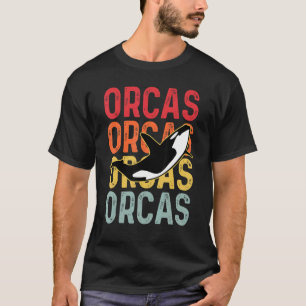 T-shirt Famille Orca Vintage Retro Killer Whale Famille