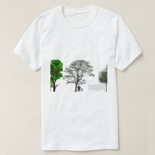 T-shirt famille paisible (Design devant)