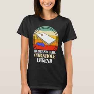 T-shirt Famille papa Cornhole Légende