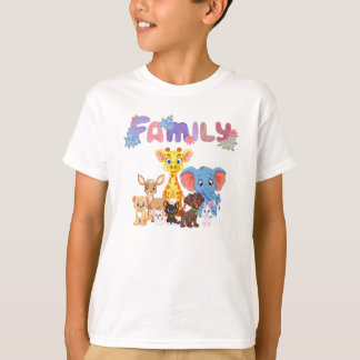 T-shirt Famille par animaux.