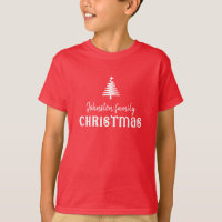 Famille personnalisée arbre de Noël enfants unisex