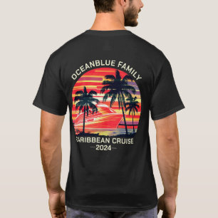 T-shirt Famille Personnalisée Croisière Vacances Retro Cor