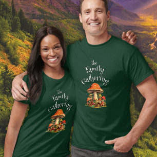 T-shirt Famille Personnalisée Réunion Rétro Champignons am