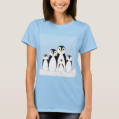 T-shirt Famille Pingouin mignonne (Devant)