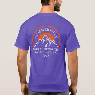 T-shirt Famille Randonnée Voyage Correspondance Mountain N