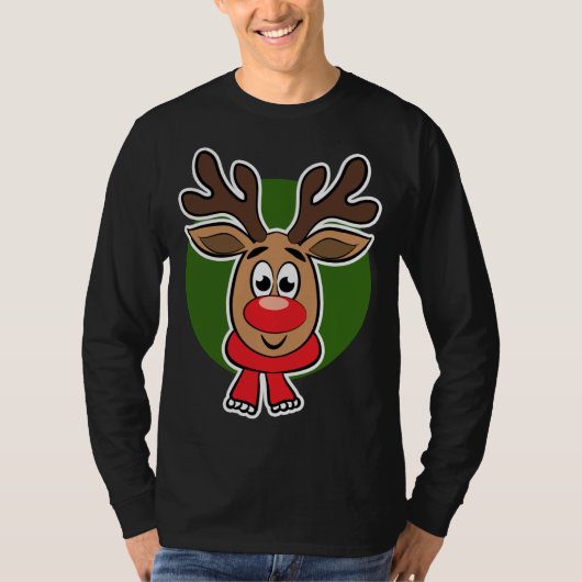 T-shirt Famille Reindeer de Noël (Devant)