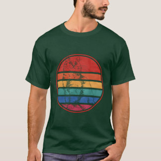 T-shirt Famille Retro Cat