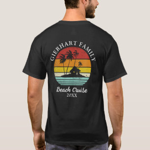 T-shirt Famille Reunion Beach Cruise Correspondant Personn