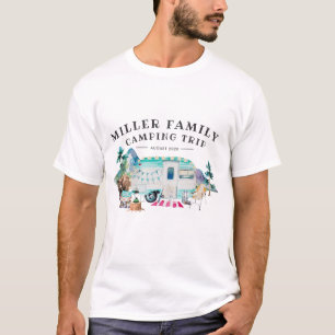 T-shirt Famille Réunion Camping Road Trip Personnalisé