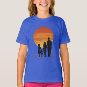T-shirt famille Sunset