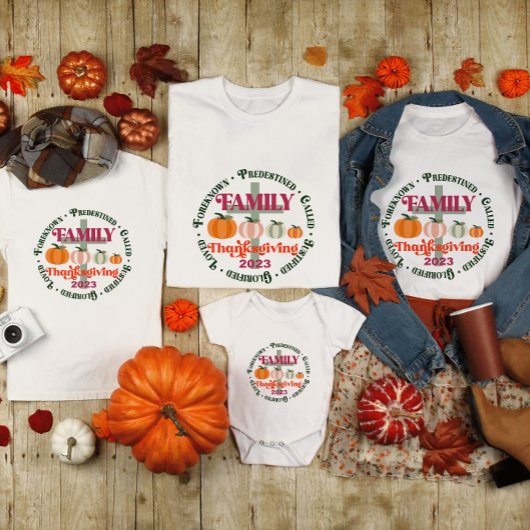 T-shirt Famille Thanksgiving