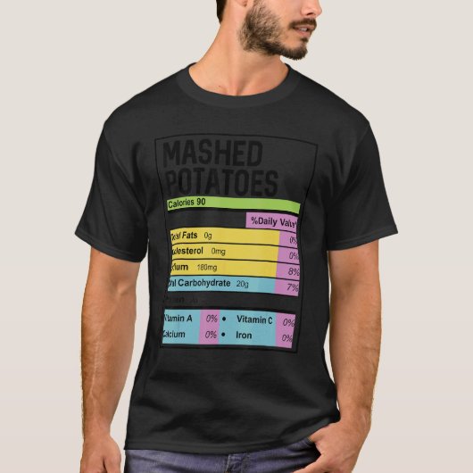 T-shirt Famille Thanksgiving Funny Mashed Potatoes Nutriti (Devant)