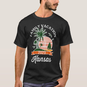 T-shirt Famille Vacation 2023 Famille Correspondant Kansas