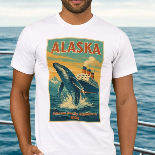T-shirt Famille vintage Alaska Cruise