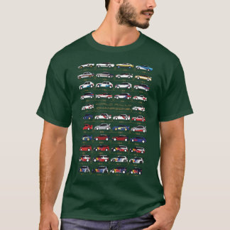 T-shirt famille World Rally Aces rétro