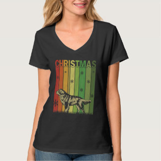T-shirt Famille Xmas Pj Correspondance Retro Bernese Mount