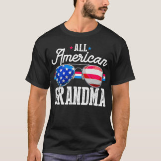 T-shirt Family 4th Of July s Matching Grandma American Fla