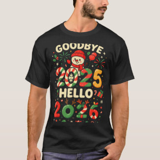 T-shirt Family Christmas Shirts Matching 2025, Funny Nye H
