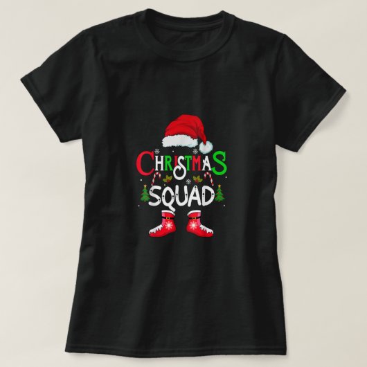 T-shirt family christmas squad santa 2022 team Xmas tree P (Design devant)