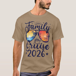 T-shirt Family Cruise 2026 Summer Vacation Matching Family