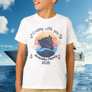 T-shirt Family Cruise Blues KIDS Personnalisez