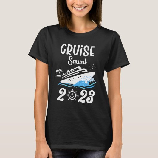 T-shirt Family Cruise Squad 2023 Family Matching Group Squ (Devant)