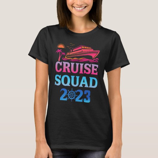 T-shirt Family Cruise Squad 2023 Family Matching Group Squ (Devant)