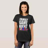 T-shirt Family Game Night Board Addict de jeu (Devant entier)