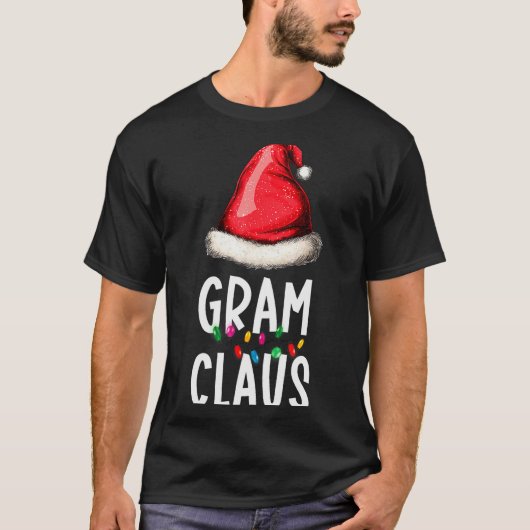 T-shirt Family Gram Claus Christmas Santa's Pajama Matchin (Devant)