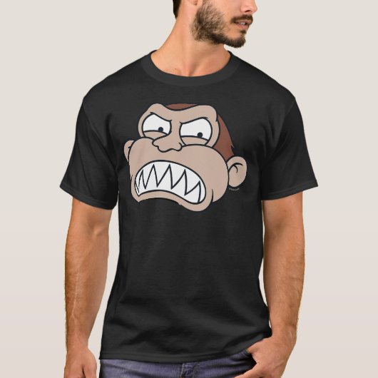 T-shirt Family Guy Evil Monkey Angry Big Face Big Chest Po (Devant)
