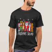 T-shirt Family Matching Christmas Squad Santa Reindeer Elf (Devant)