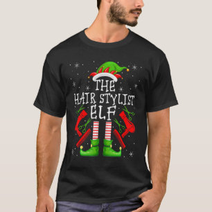 T-shirt Family Matching Group The Hair Stylist Elf Christm