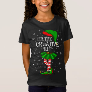 T-Shirt Family Matching Je suis The Creative Elf Christmas