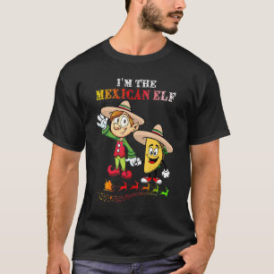 T-shirt Family Matching Women Girls I'm The Mexican Elf Ch