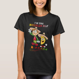 T-shirt Family Matching Women Girls I'm The Mexican Elf Ch
