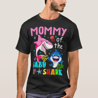 T-shirt Family Mommy Of The Baby Shark