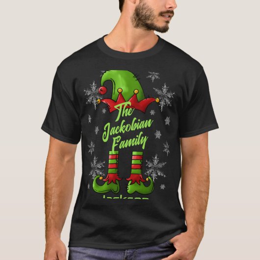 T-shirt Family Name Year Reunion Matching Christmas Elf T (Devant)