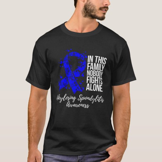 T-shirt Family Support Ankylosing Spondylitis Awareness (Devant)