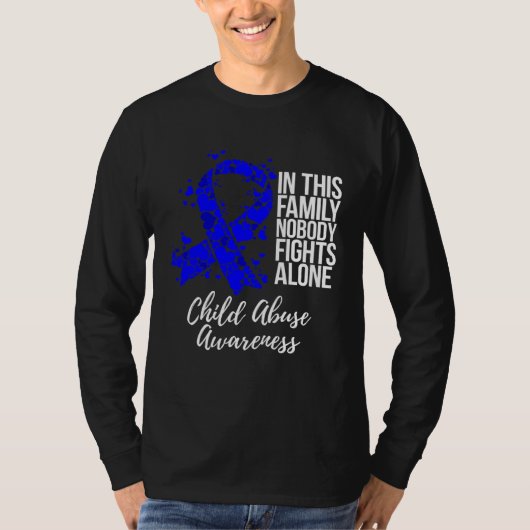 T-shirt Family Support Child Abuse Awareness (Devant)