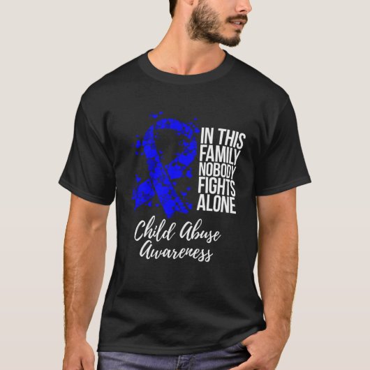 T-shirt Family Support Child Abuse Awareness (Devant)