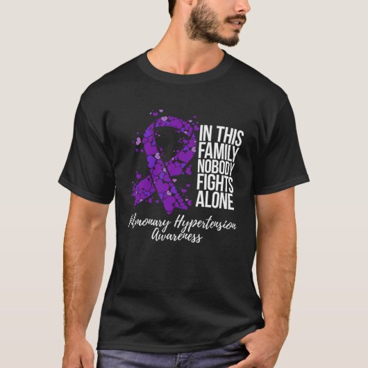 T-shirt Family Support Pulmonary Hypertension Awareness (Devant)