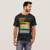 T-shirt Family Thanksgiving Dinner Rolls Nutrition Facts (Devant entier)