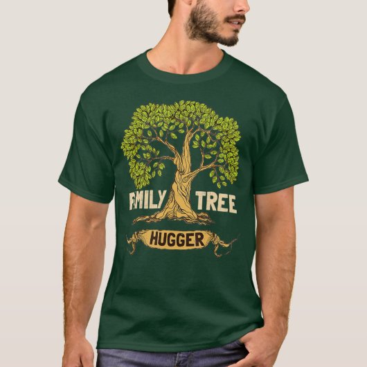 T-shirt Family Tree Hugger Généalogie Ancestry Famille (Devant)