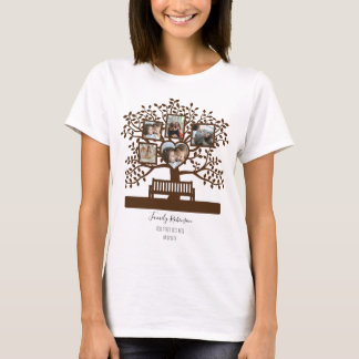 T-shirt Family Tree Photo Collage Modèle Personnalisé